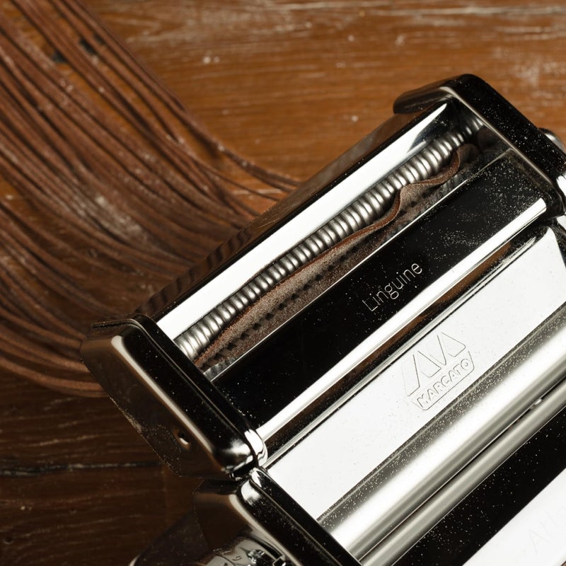 MARCATO Linguine Cutter Attachment, Made in Italy, Works with Atlas 150 Pasta Machine, 7 x 2.75-Inches, Silver - Image 2